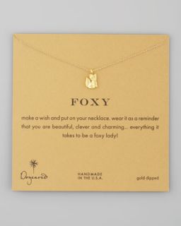 Dogeared Gold Foxy Necklace   