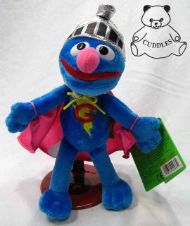 Super Grover Sesame Street Gund Plush Toy Stuffed Animal Blue Monster