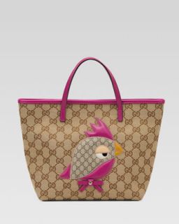 Gucci Zoo Bird Patch Tote Bag   