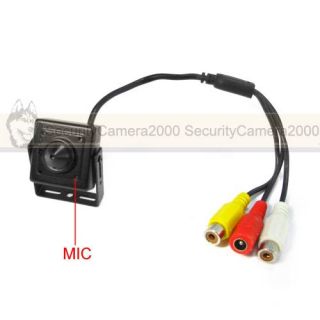 Mini Pinhole Hidden Video Audio CCTV Color Camera CMOS