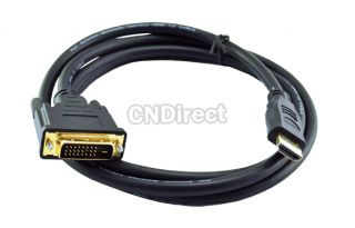 GOLD 24+1 DVI D Male to HDMI Male M/M Cable for HDTV TV 2012