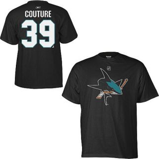 Sharks Logan Couture Reebok Name and Number T Shirt