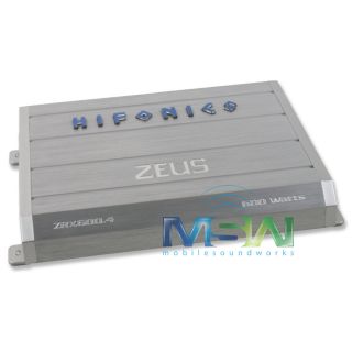 HIFONICS ZRX600 4 600W RMS ZEUS SERIES 4 CHANNEL CAR AMPLIFIER AMP ZRX