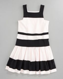Z0XQL Baby Dior Striped Jersey Dress, Sizes 2 4