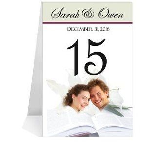 Photo Table Number Cards   Our Bible #1 Thru #17 Office