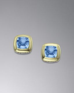 David Yurman 11mm Blue Topaz Albion Earrings   