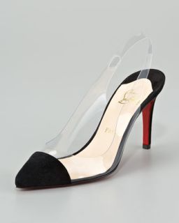 Christian Louboutin Unbout Illusion Red Sole Slingback   