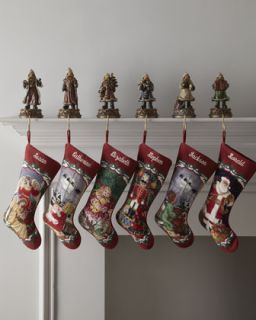 SFERRA Needlepoint Christmas Stockings   