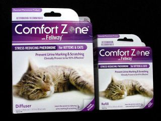 COMFORT ZONE, FELIWAY DIFFUSER AND REFILL FOR CATS & KITTENS,NEW