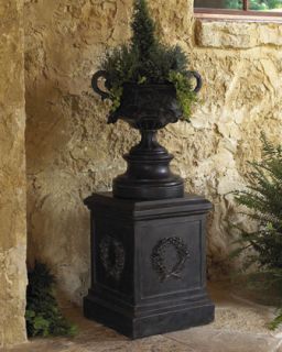 French Leaf Urn Planter & Pedestal   