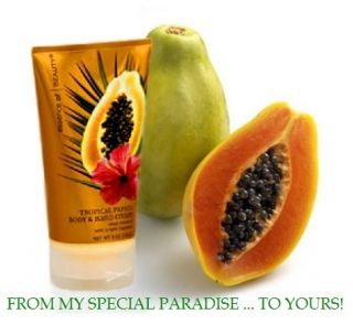 Essence of Beauty Tropical Papaya 8 oz Hand Body Lotion from Hawaii
