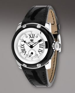 Glam Rock Patent Roman Numeral Watch   