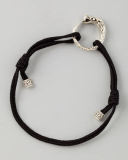 John Hardy Naga Cord Bracelet, Black   
