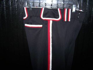 Worth Titan Softball Baseball Pants Black w Red White Large