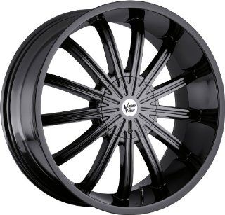 Vision Xtacy 20 Black Wheel / Rim 5x4.5 & 5x4.75 with a 15mm Offset