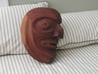 Native North American Canadian Hand Made Wood Mask