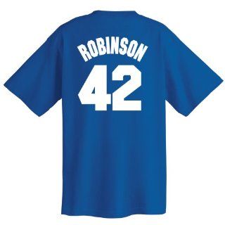 Jackie Robinson Brooklyn Dodgers Cooperstown Name and Number T Shirt