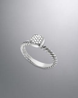 Y19XF David Yurman Color Classics Ring, Pave Diamond
