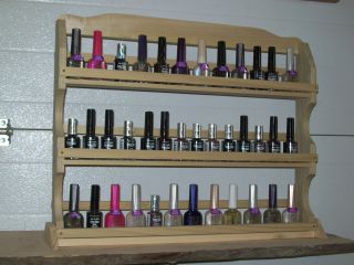 spice rack shot glass knic knac makeup nail polish display shelf 13