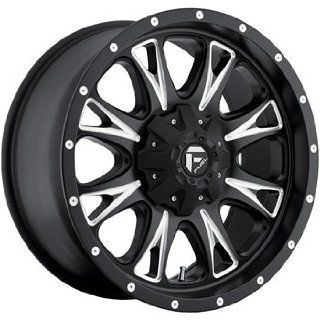 Fuel Throttle 18x10 Black Wheel / Rim 8x6.5 with a  12mm Offset and a