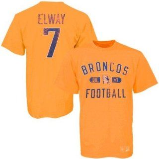  Elway Orange Garment Washed Name & Number Tshirt