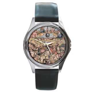 Hieronymus Bosch The Garden of Earthly Delights Silver Watch Black