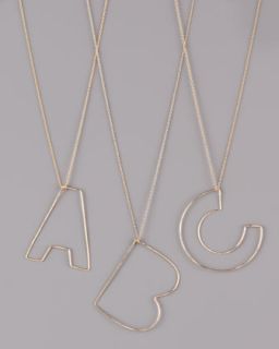 3596 GaugeNYC Letter Pendant Necklaces