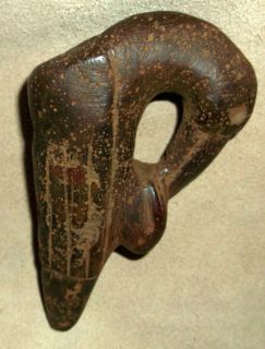 Rare Old Stone Indian Artifact Bird Effigy Peace Pipe Excellet Museum