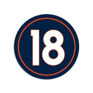 Round Number 18 (#18) Peyton Manning Broncos Colors