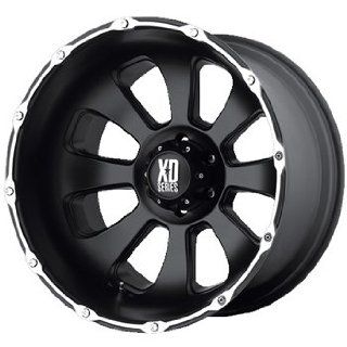 XD XD799 22x14 Black Wheel / Rim 8x6.5 with a  76mm Offset and a 125