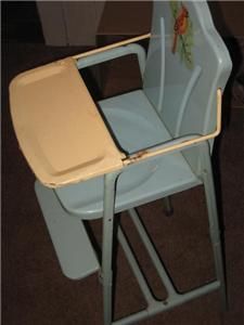 Vtg 50s 60s Happi Time Metal Doll High Chair  Roebuck & Co
