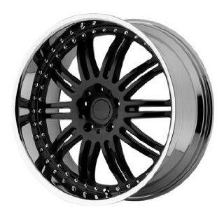 KMC KM127 22x9.5 Black Wheel / Rim 5x112 with a 18mm Offset and a 66
