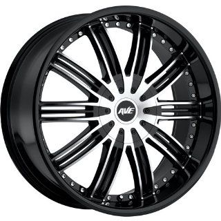 Avenue A603 24 Black Machined Wheel / Rim 6x5.5 with a 18mm Offset and