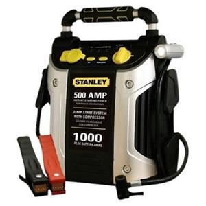 Stanley 500 Amp Jump Starter Compressor Portable LED
