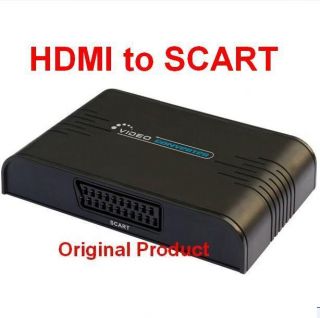 HDMI to Scart CVBS Video Audio AV Converter 1080p 720P 50 60Hz HDCP