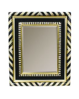 Mirror Framed Scalloped Mirror   