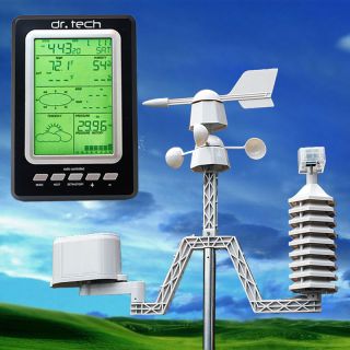 Dr. Tech Professional Wireless Weather Station Forecaster w/ Solar