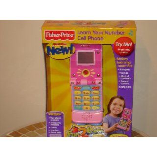   Fisher Price Learn Your Number Cell Phone   Pink Toys & Games
