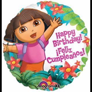 18 Dora The Explorer Happy Birthday Mylar Balloon