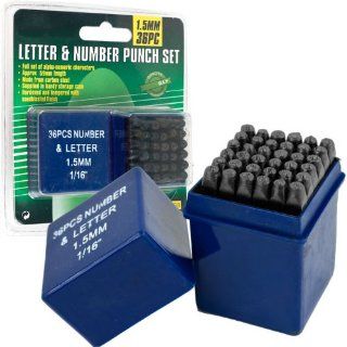  ToolsT Letter and Number Punch Set   1/16 inch 