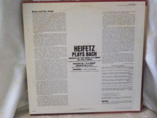 Heifetz Plays Bach Concierto for 2 Violins RCA Red Seal