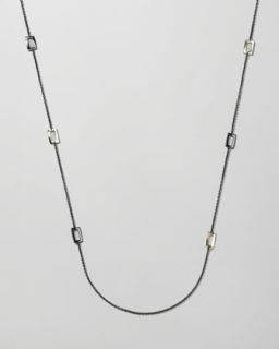 Tory Burch Clover Station Necklace, Gold   