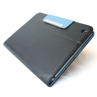 Black Light Blue Flip Wallet PU Leather Cover Case magnetic For Apple