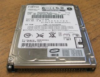 HP Fujitsu 60GB 2 5 IDE Laptop Hard Drive MHV2060AH 411925 001