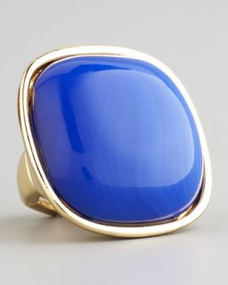 panacea square cabochon ring blue $ 28