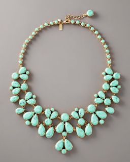 Y0NMW kate spade new york Turquoise Bib Necklace