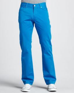 N21S1 7 For All Mankind Slimmy Twill Pants, Aster Blue