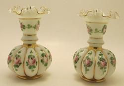 Pair of Fenton Charleton Hand Painted Vase