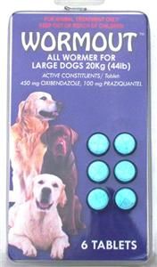 All de Wormer for Dog Round Hook Tape Whip Worms 264lb