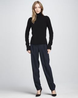 Vince Ribbed Turtleneck & Relaxed Pants   